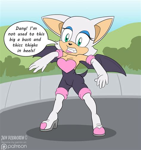 rouge the bat thicc